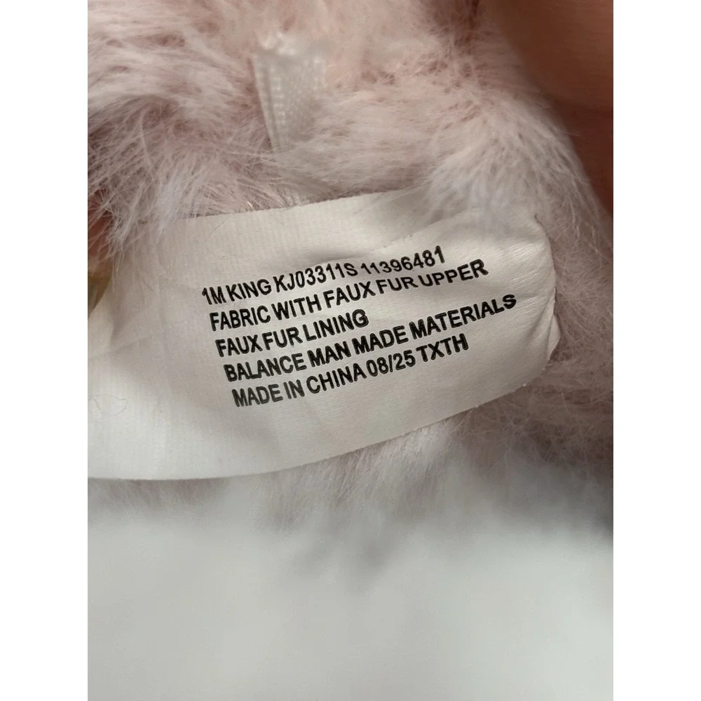 Juicy Couture Kids King Faux Fur Boots Pink Bow Winter Boots Size 1